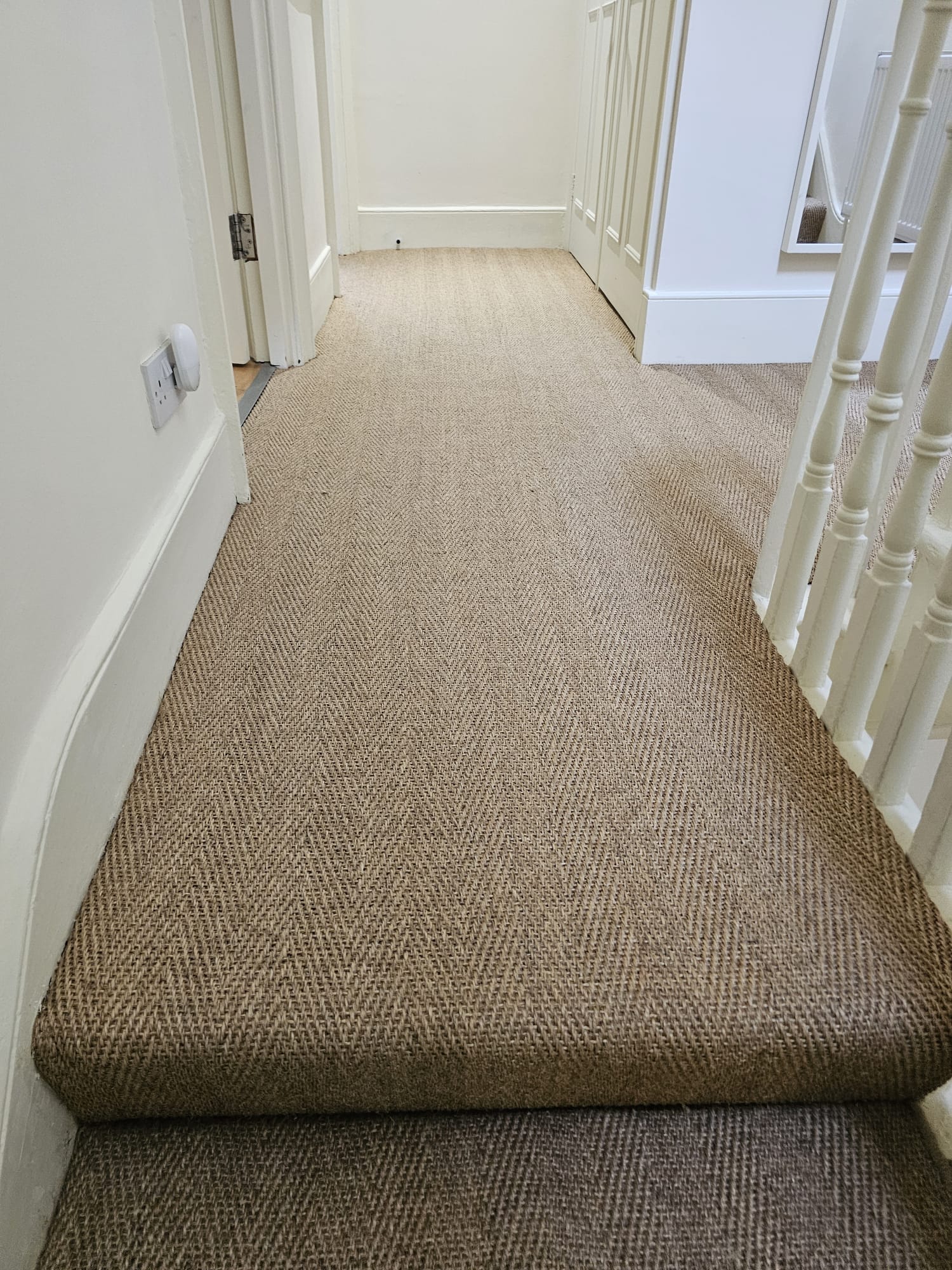 Fibre Carpets Sisal Havana Ore installation in-1