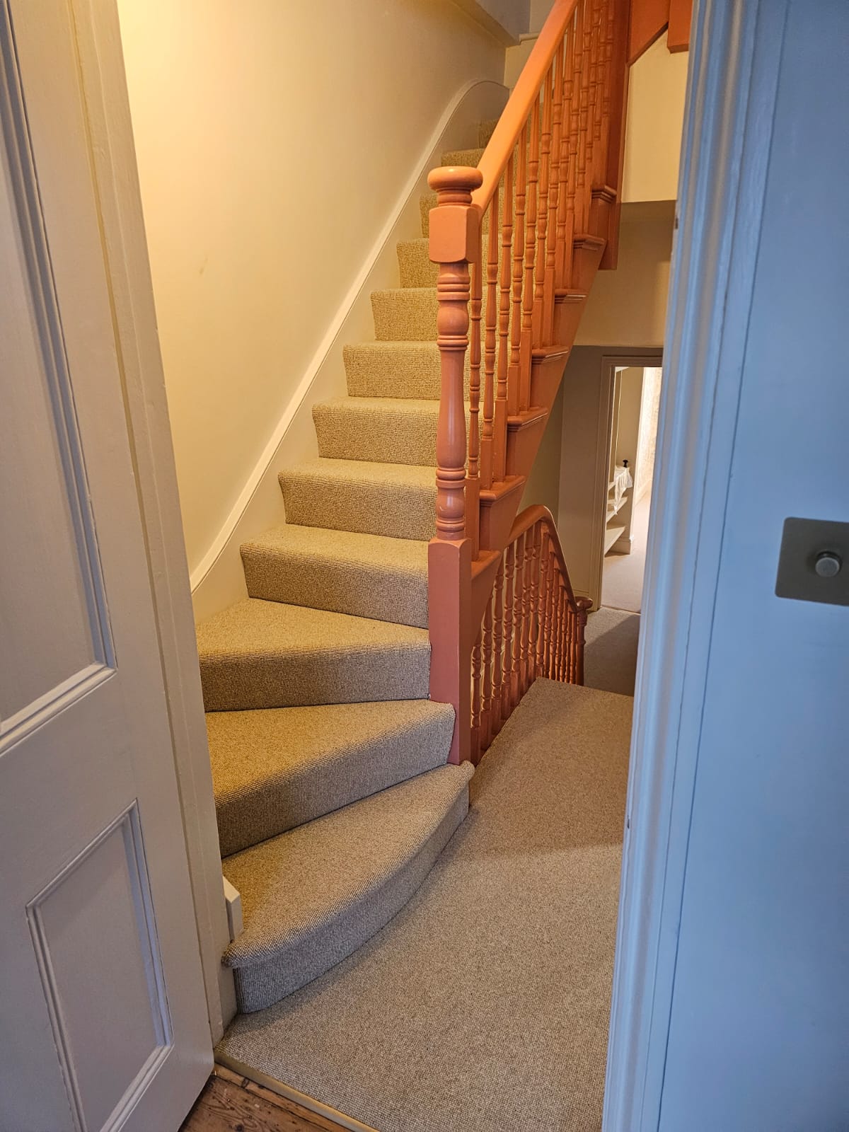 Fibre Carpets Wool Cambrain Rowan installation in-3