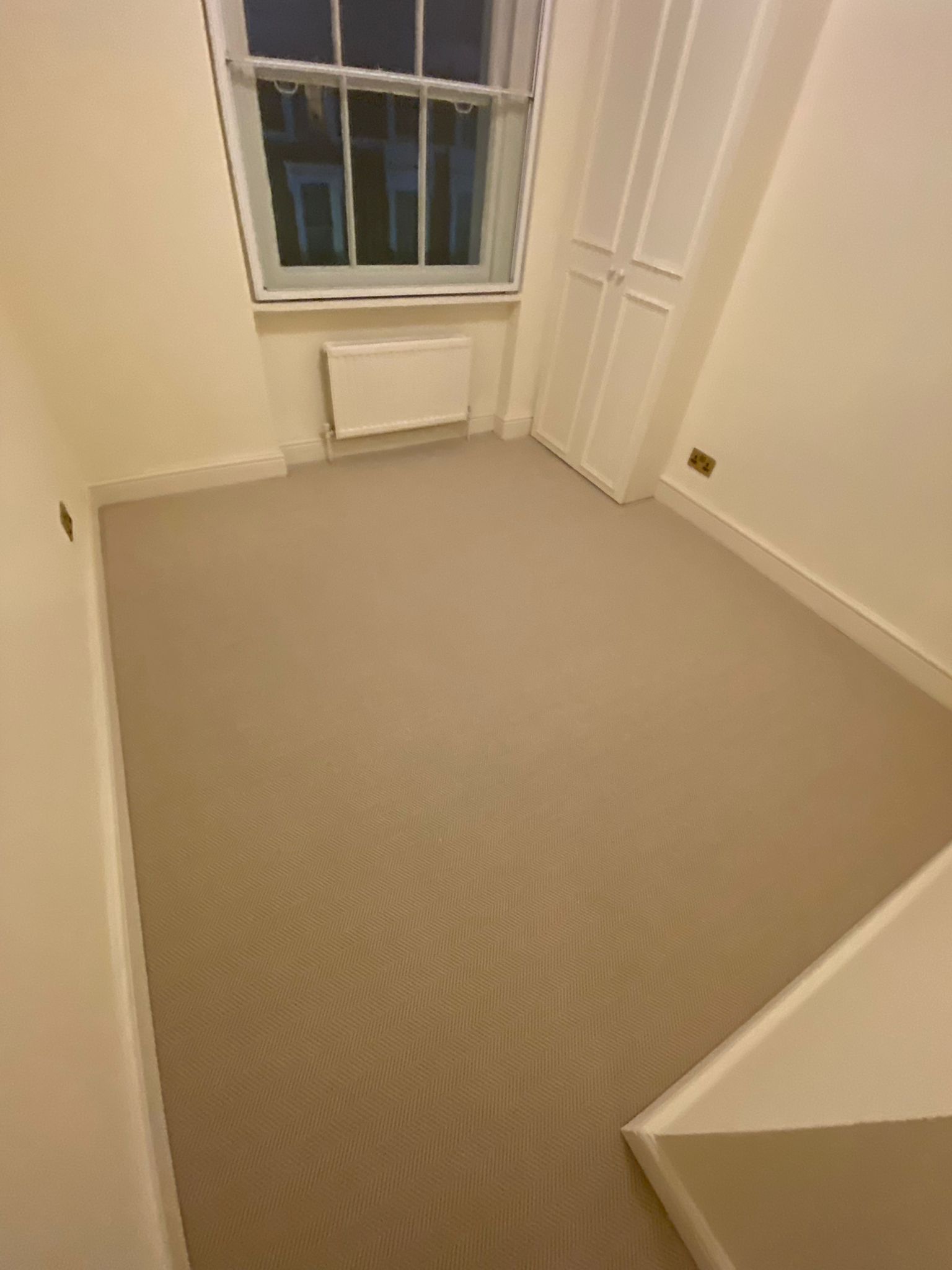 Fibre Carpets Wool Herringbone Longleat installation in-2