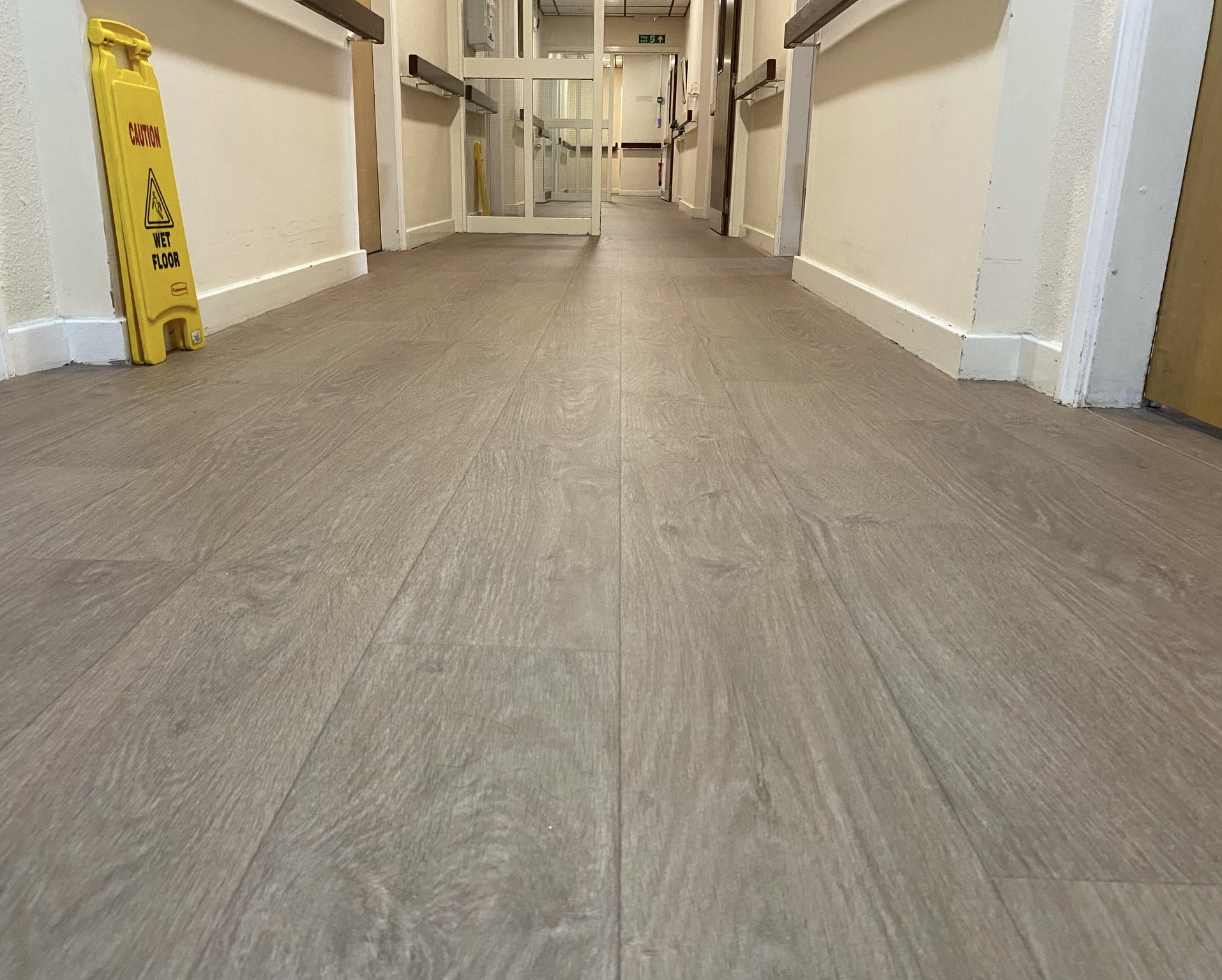 Forbo Surestep Wood Classic Oak installation to Nazareth Care Homes-1