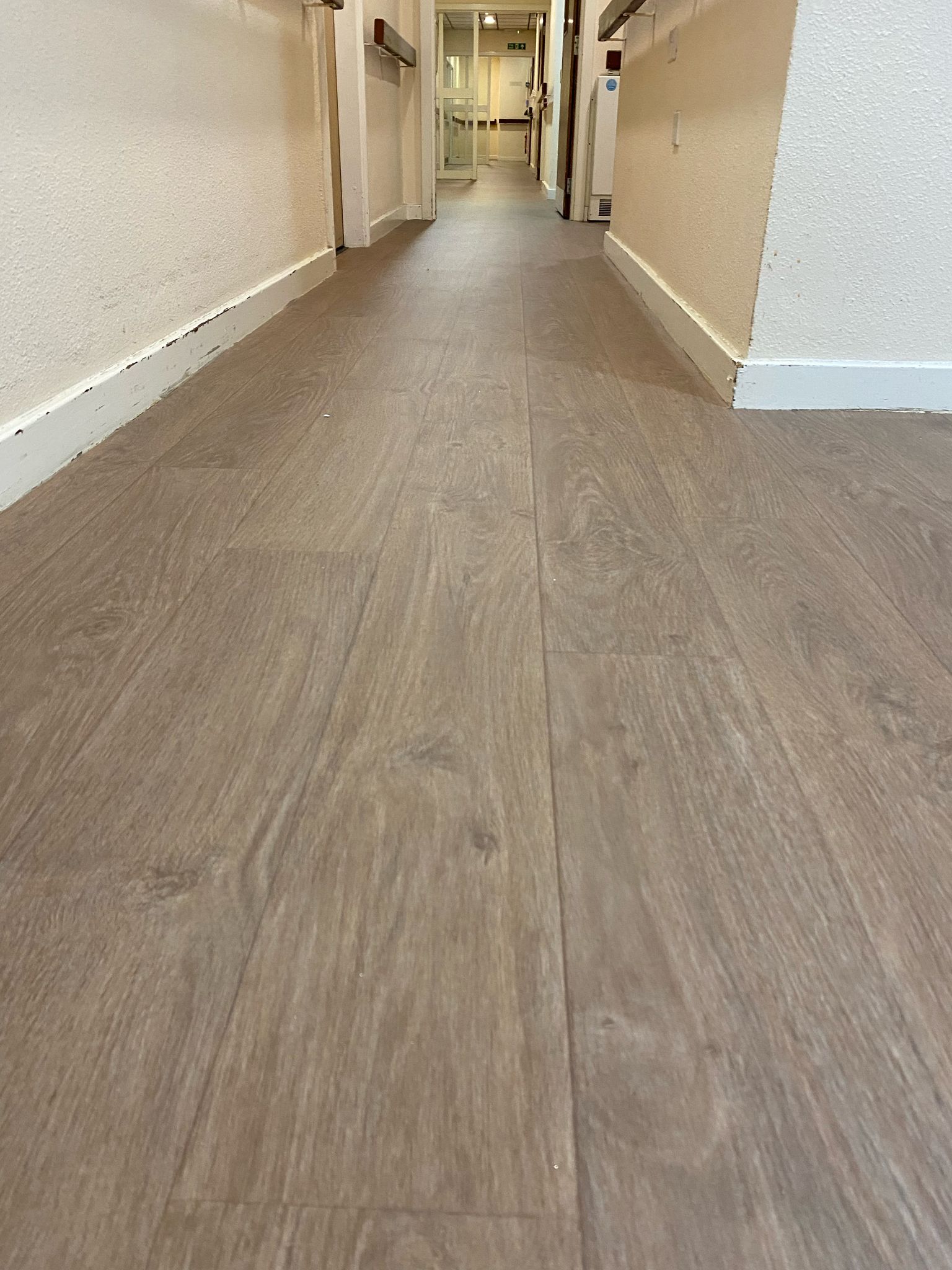 Forbo Surestep Wood Classic Oak installation to Nazareth Care Homes-2
