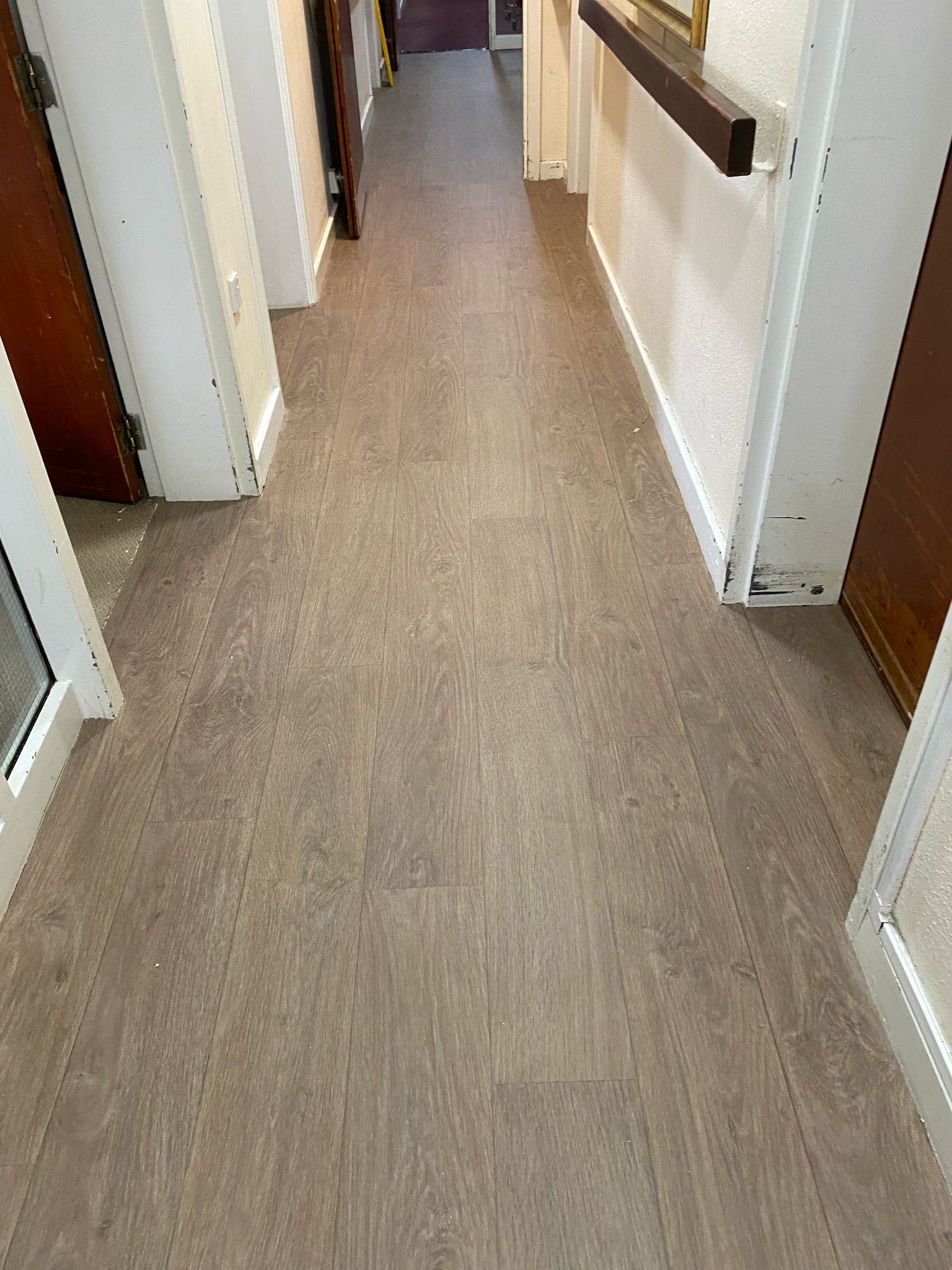Forbo Surestep Wood Classic Oak installation to Nazareth Care Homes-4