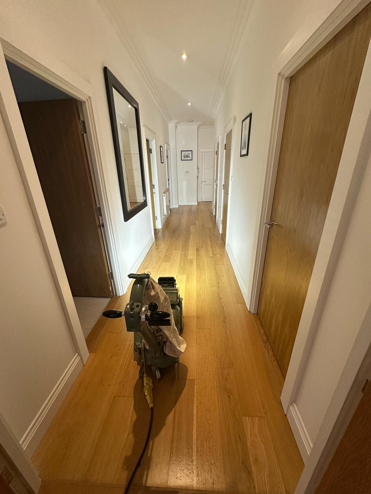 Sanding &#038; Sealing Wooden Flooring with Bona Lacquer installation in-4(1)