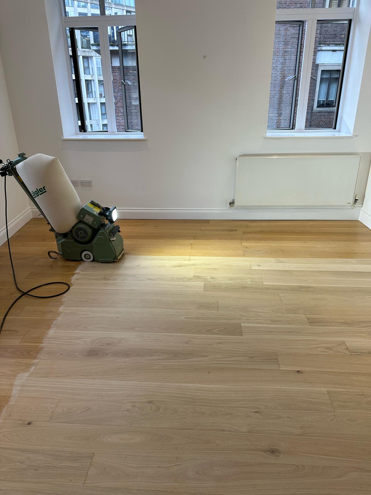 Sanding &#038; Sealing Wooden Flooring with Bona Lacquer installation in-5(1)
