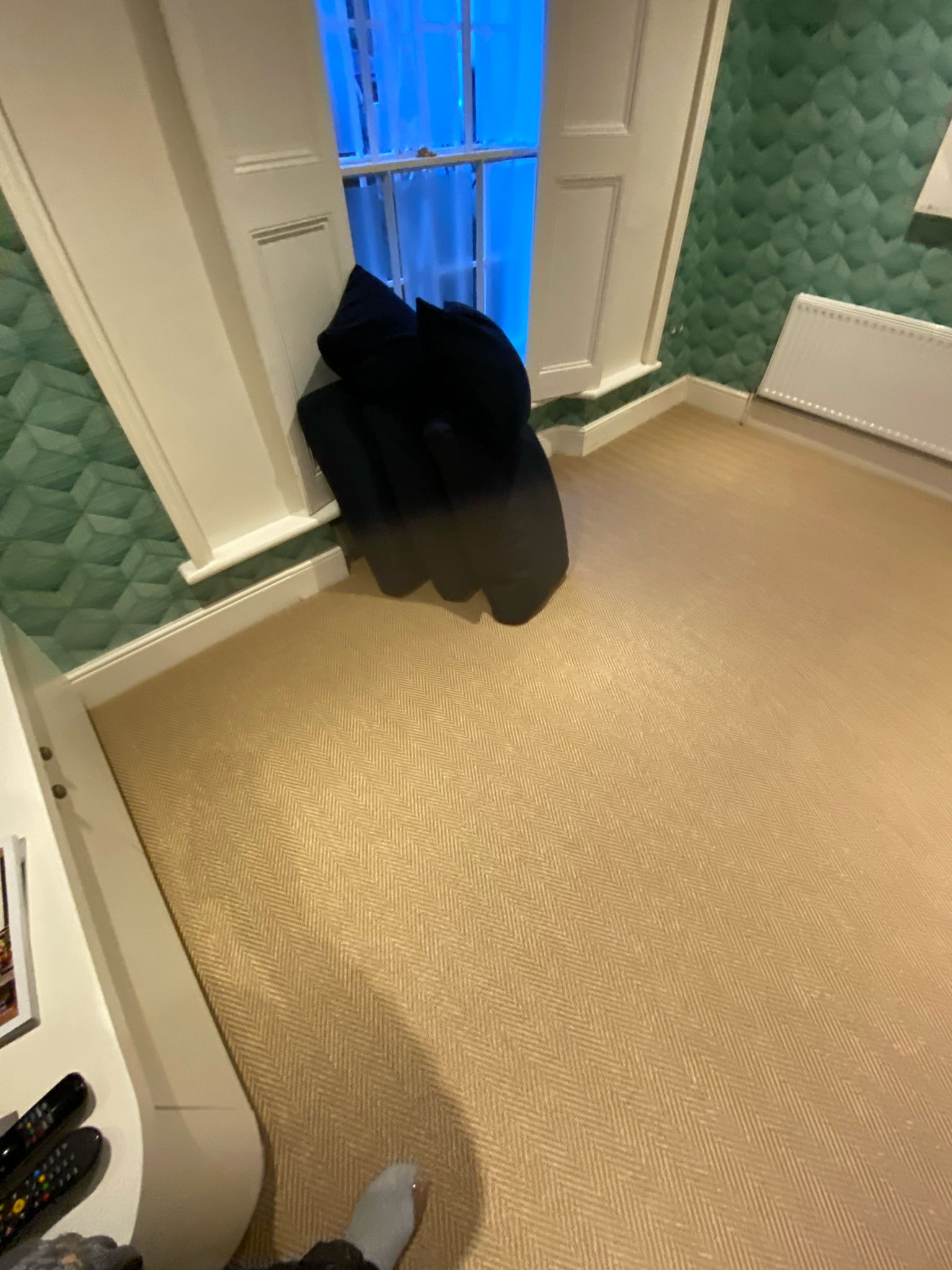 Unnatural Flooring New England Woodstock carpet installation in-1