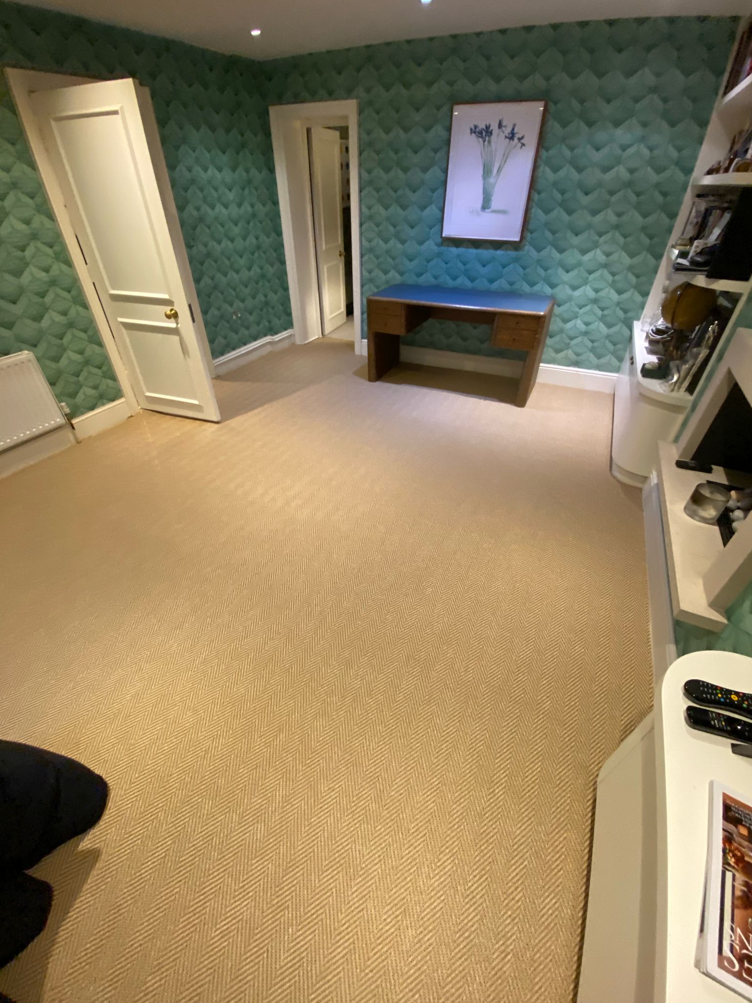 Unnatural Flooring New England Woodstock carpet installation in-Main