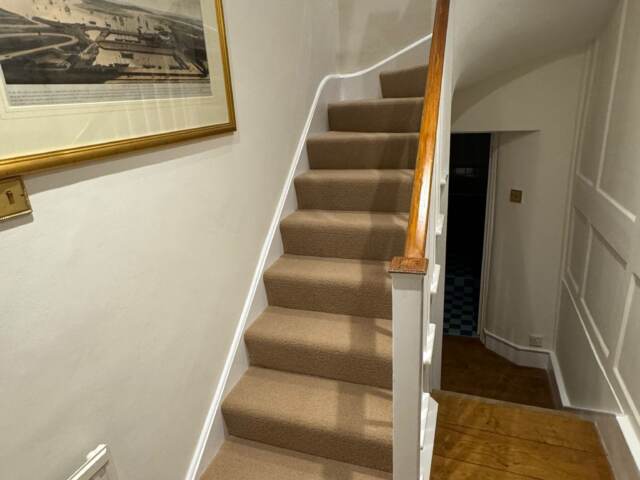 Westex Flooring Natural Loop Briar Corn carpet installation in Docklands