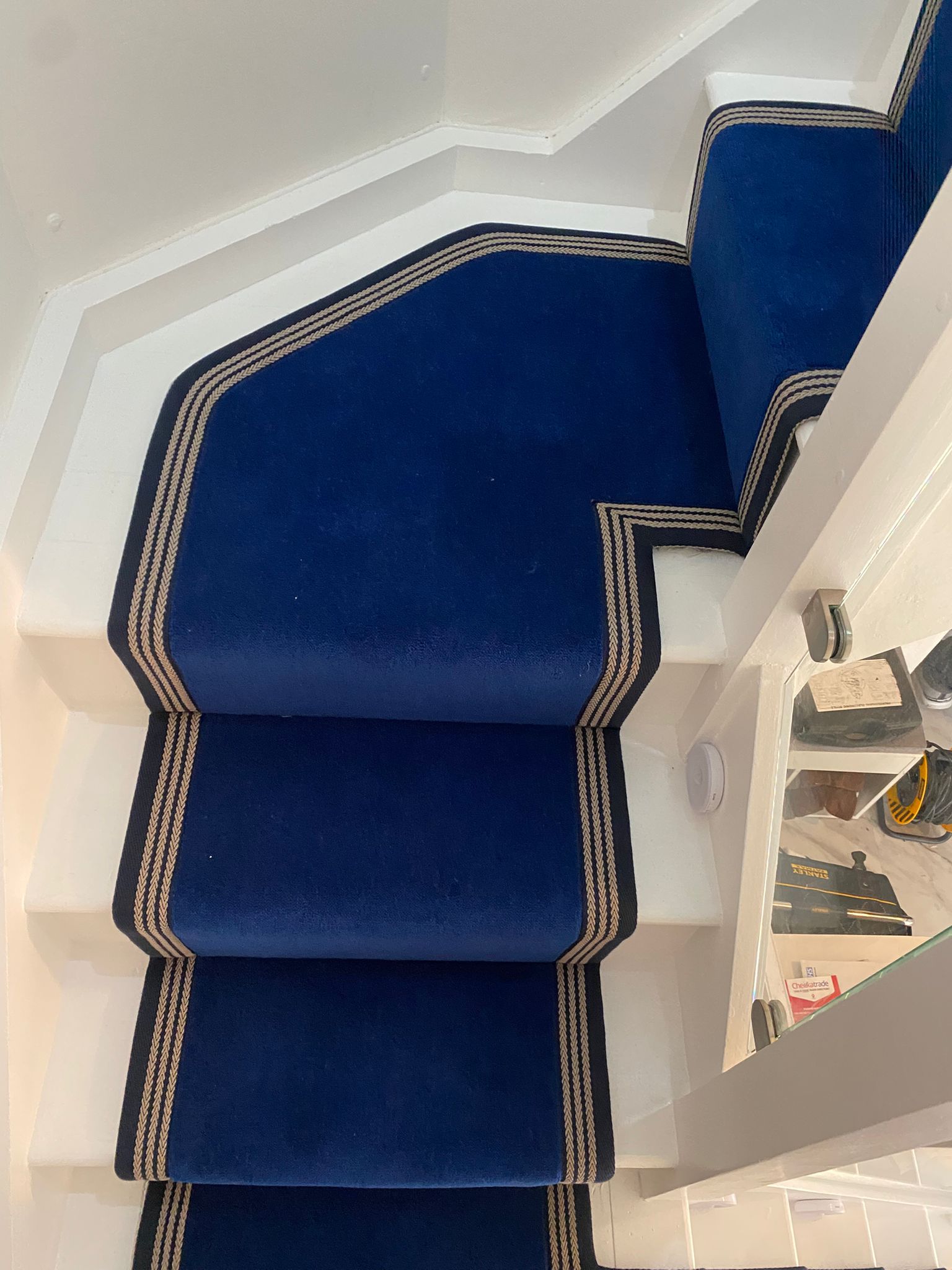 Westex Flooring Ultima Twist Fennel Blue carpet installation in-1