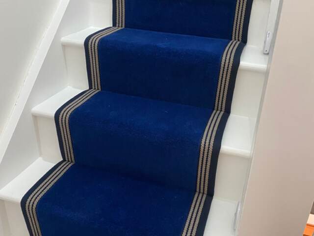 Westex Flooring Ultima Twist Fennel Blue carpet installation in Barnes