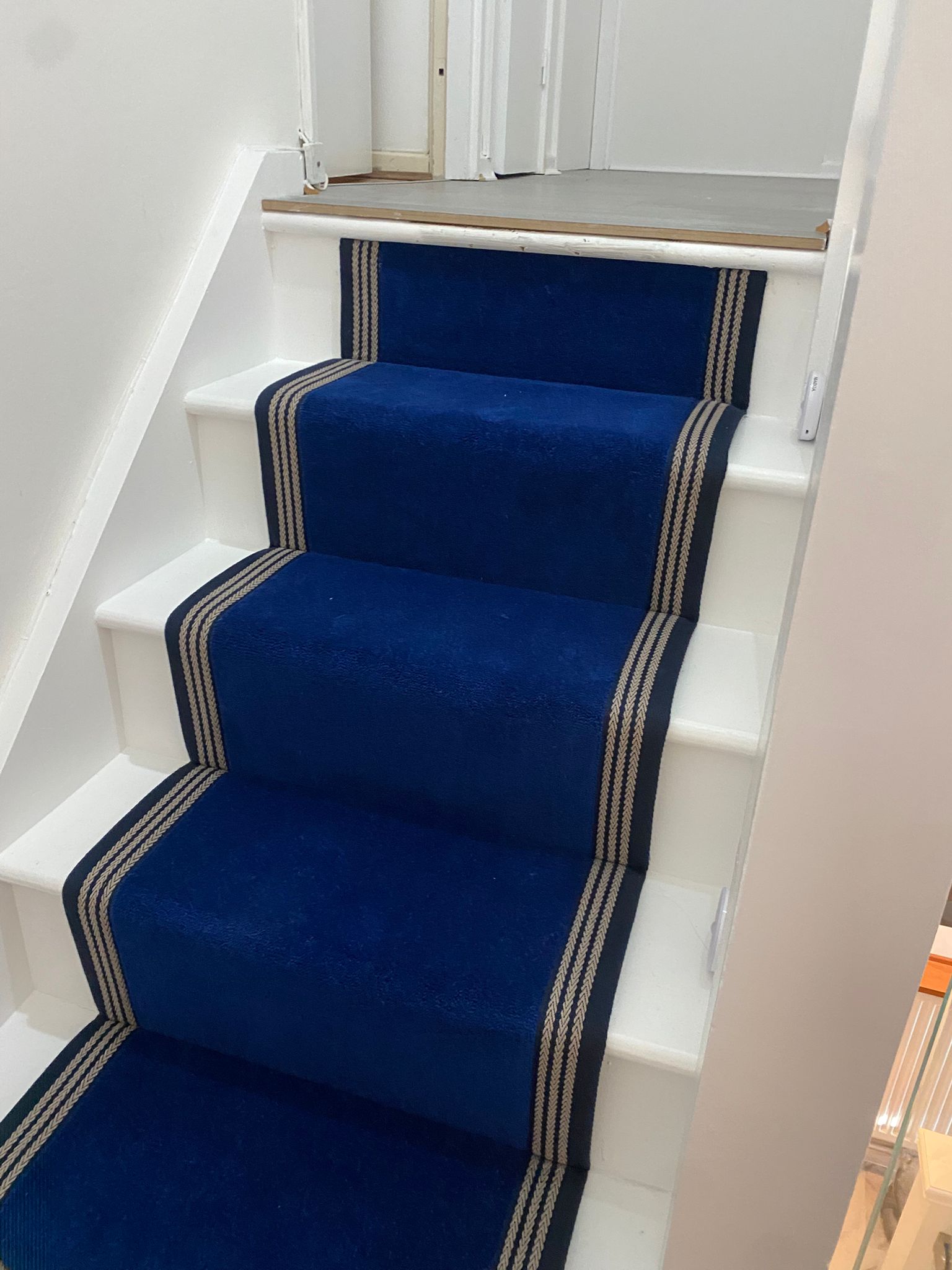 Westex Flooring Ultima Twist Fennel Blue carpet installation in-6