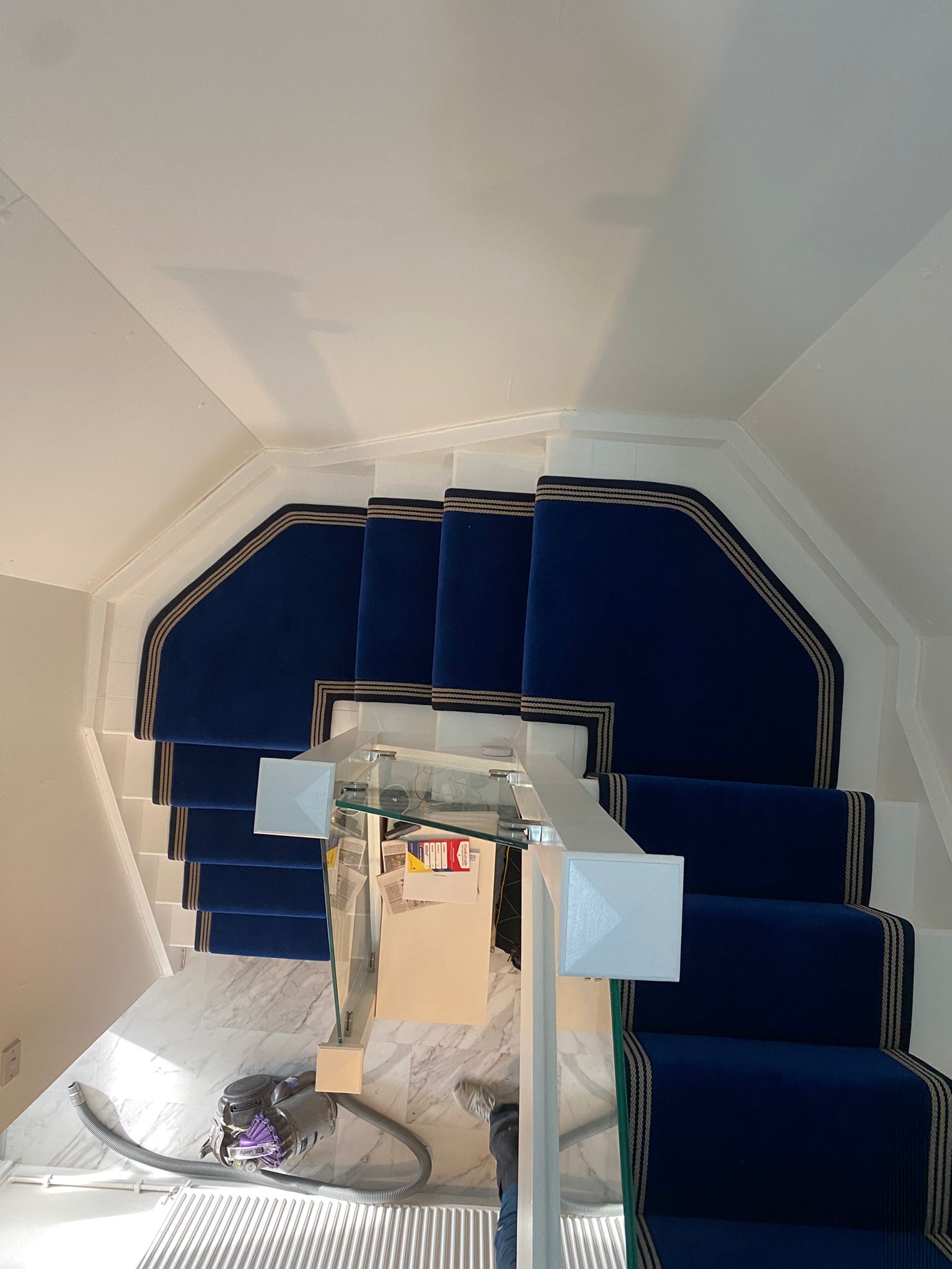 Westex Flooring Ultima Twist Fennel Blue carpet installation in-8