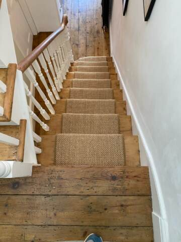 Fibre Carpets Sisal Sumatra Nusa installation in-1