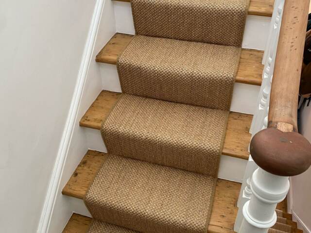 Fibre Carpets Sisal Sumatra Nusa installation in Richmond