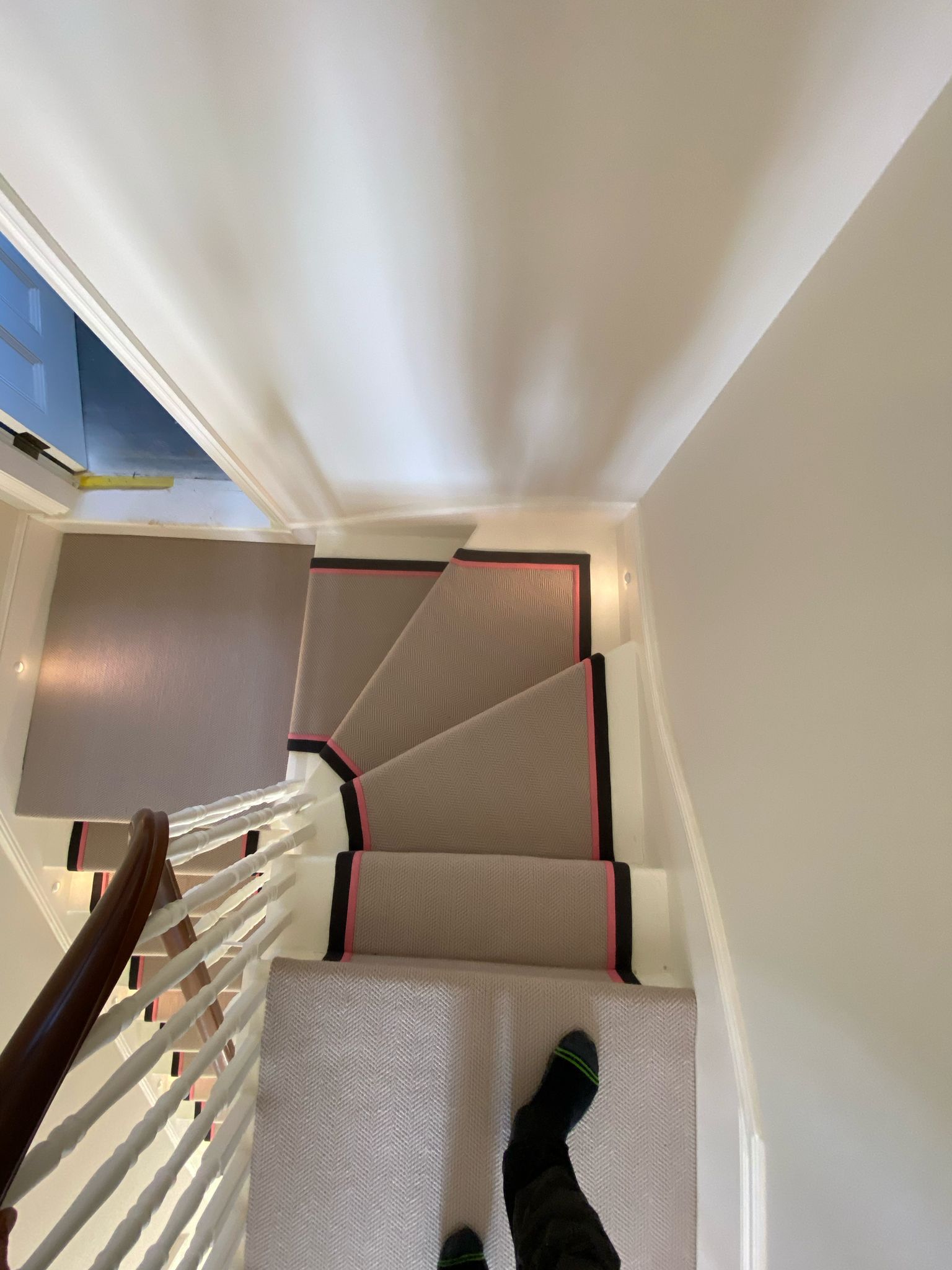 Fibre Carpets Wool Herringbone Saltram installation in-6