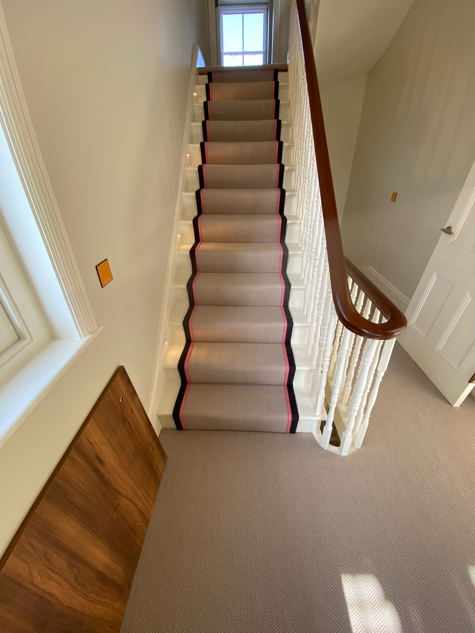 Fibre Carpets Wool Herringbone Saltram installation in-8