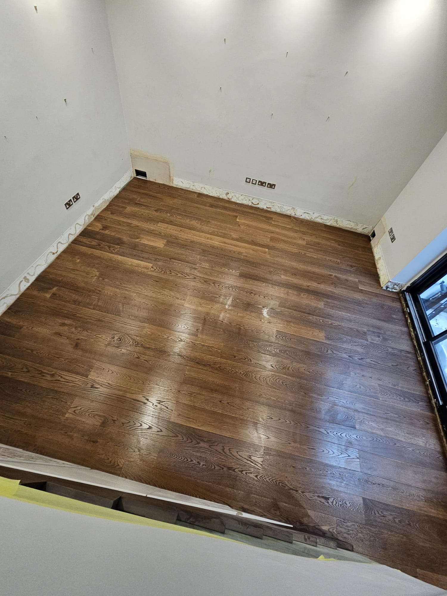 Trade Flooring Panorama Piz wood flooring installation in-2