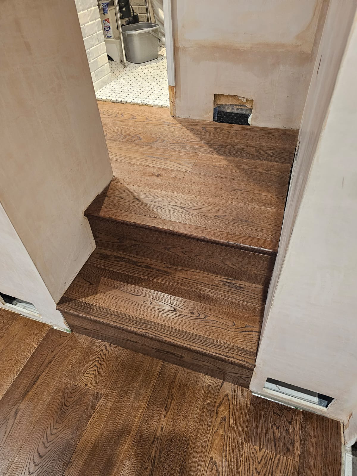 Trade Flooring Panorama Piz wood flooring installation in-3