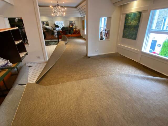 Unnatural Flooring New England Nashua carpet installation in Wimbledon