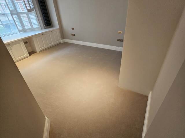 Westex Flooring Exquisite Velvet Mushroom carpet installation in Notting Hill