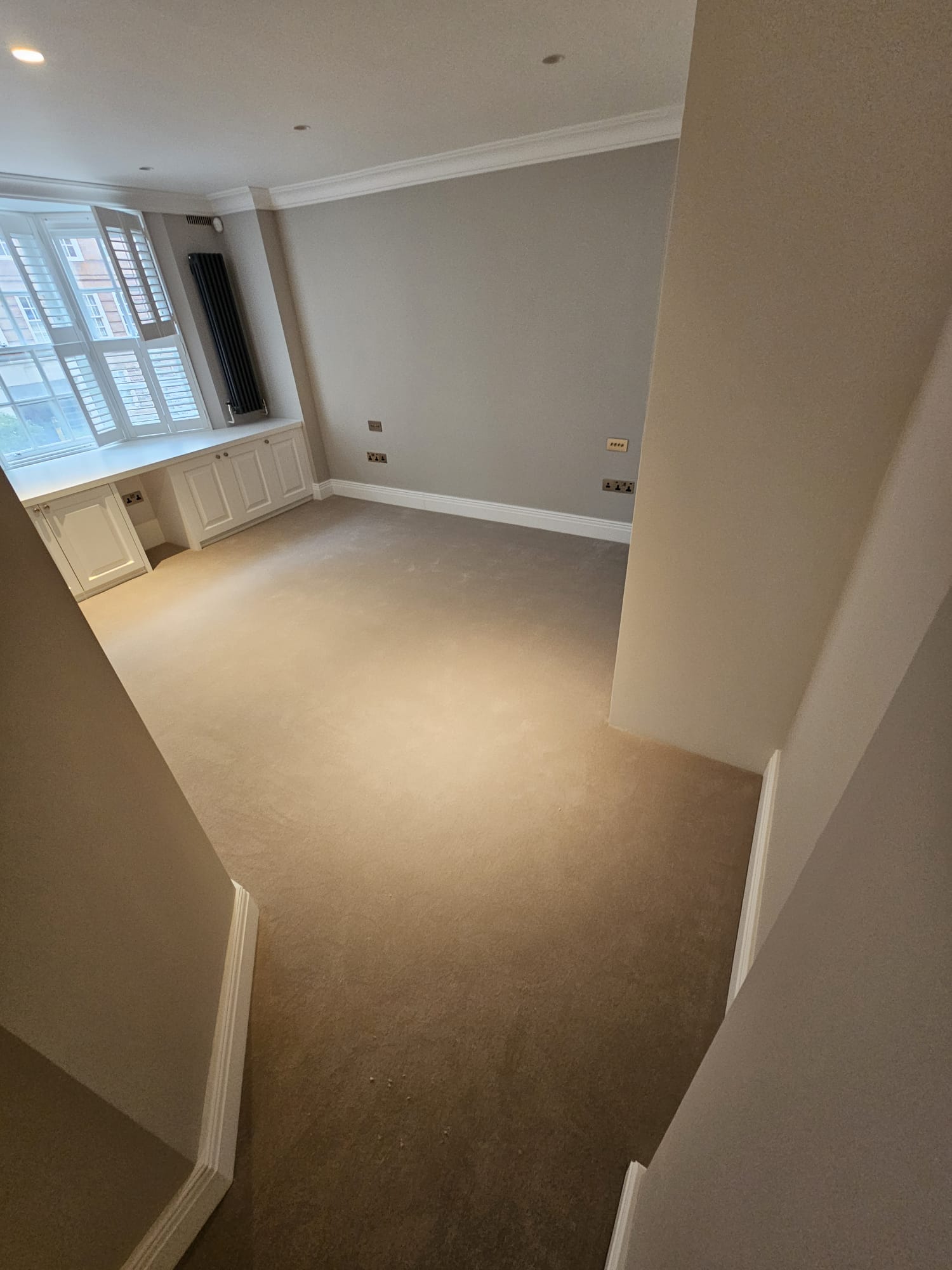 Westex Flooring Exquisite Velvet Mushroom carpet installation in-Main