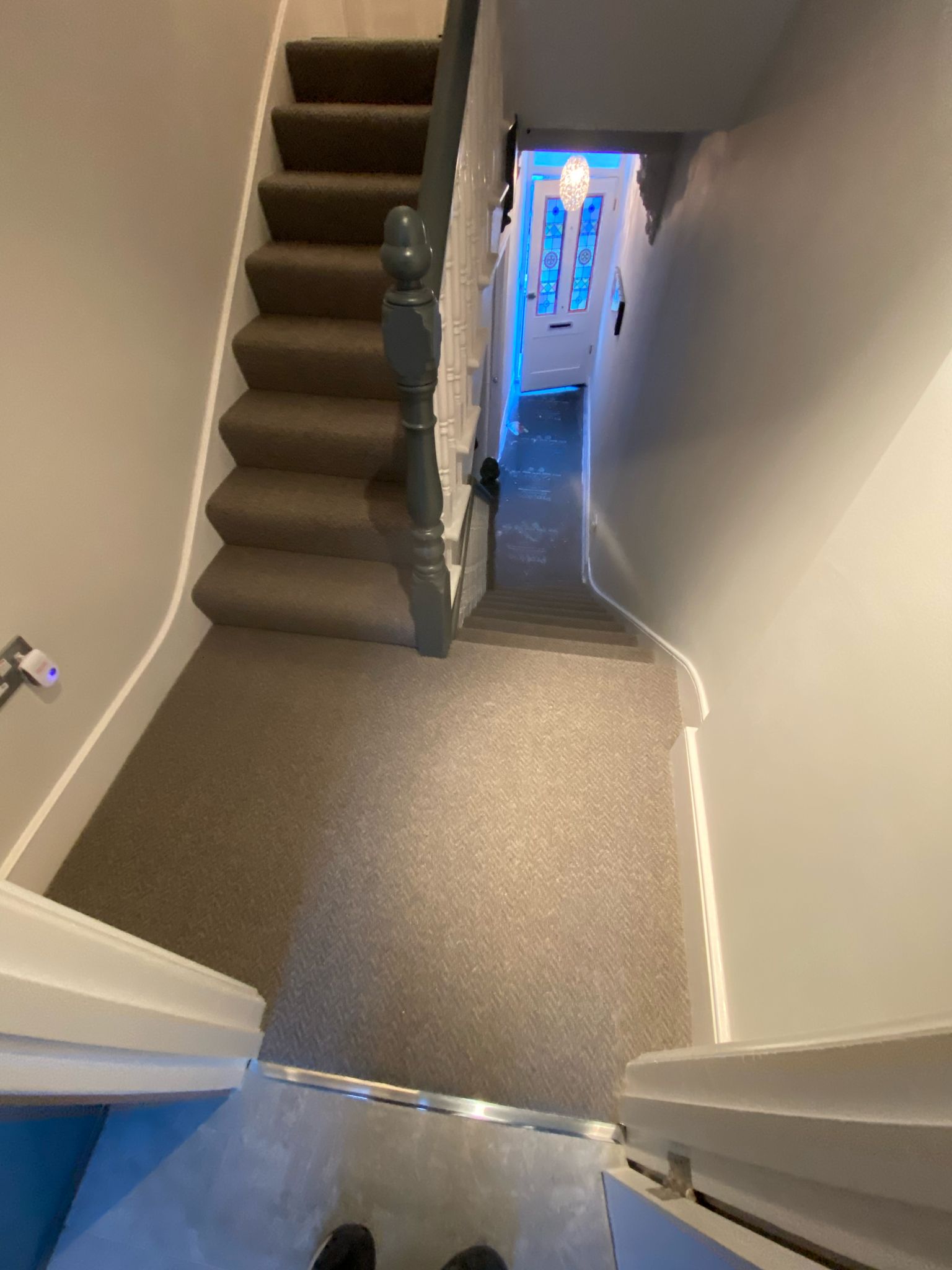 Westex Flooring Sawley Wool Loop Volcano carpet installation in-1