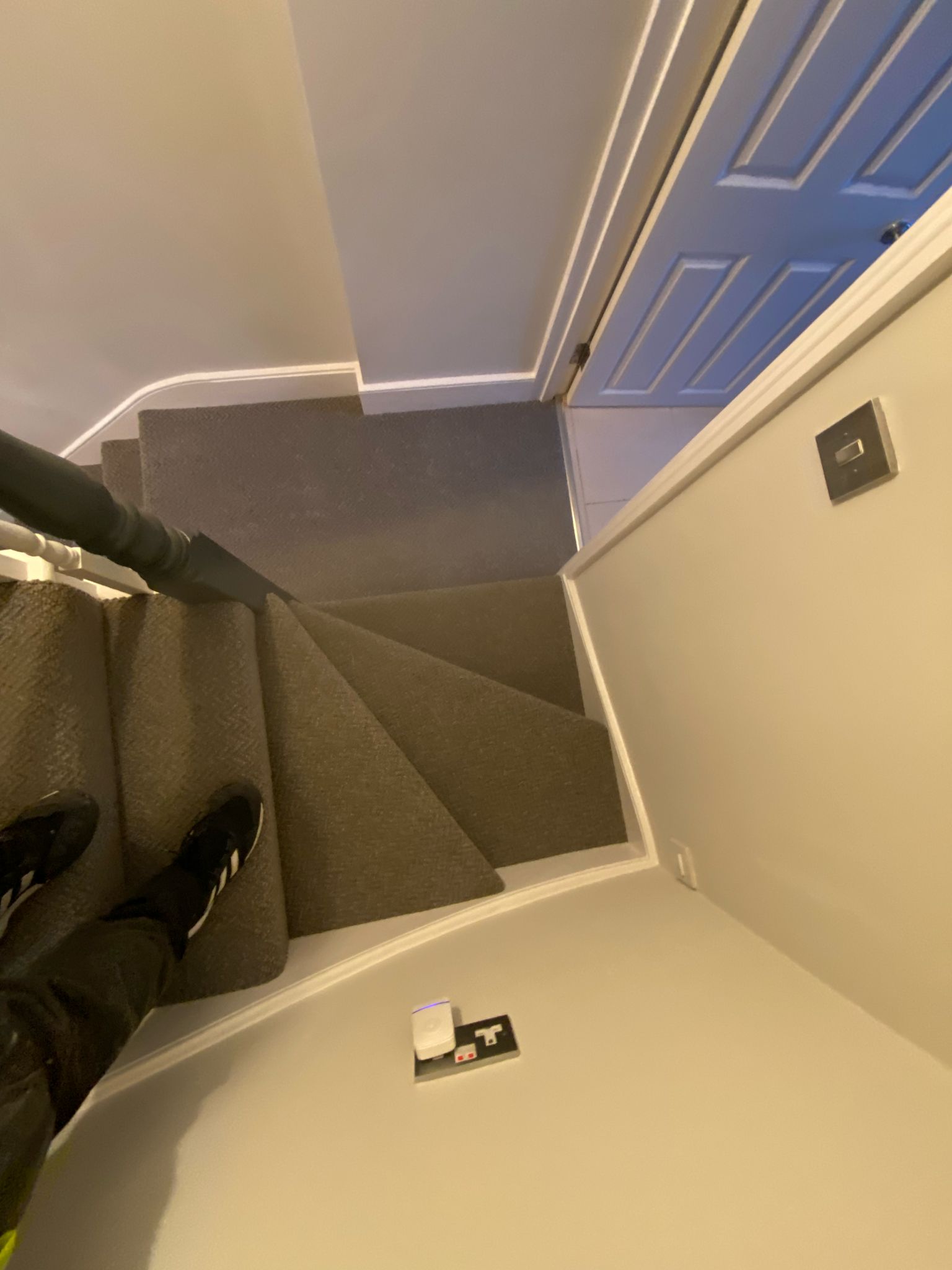 Westex Flooring Sawley Wool Loop Volcano carpet installation in-3