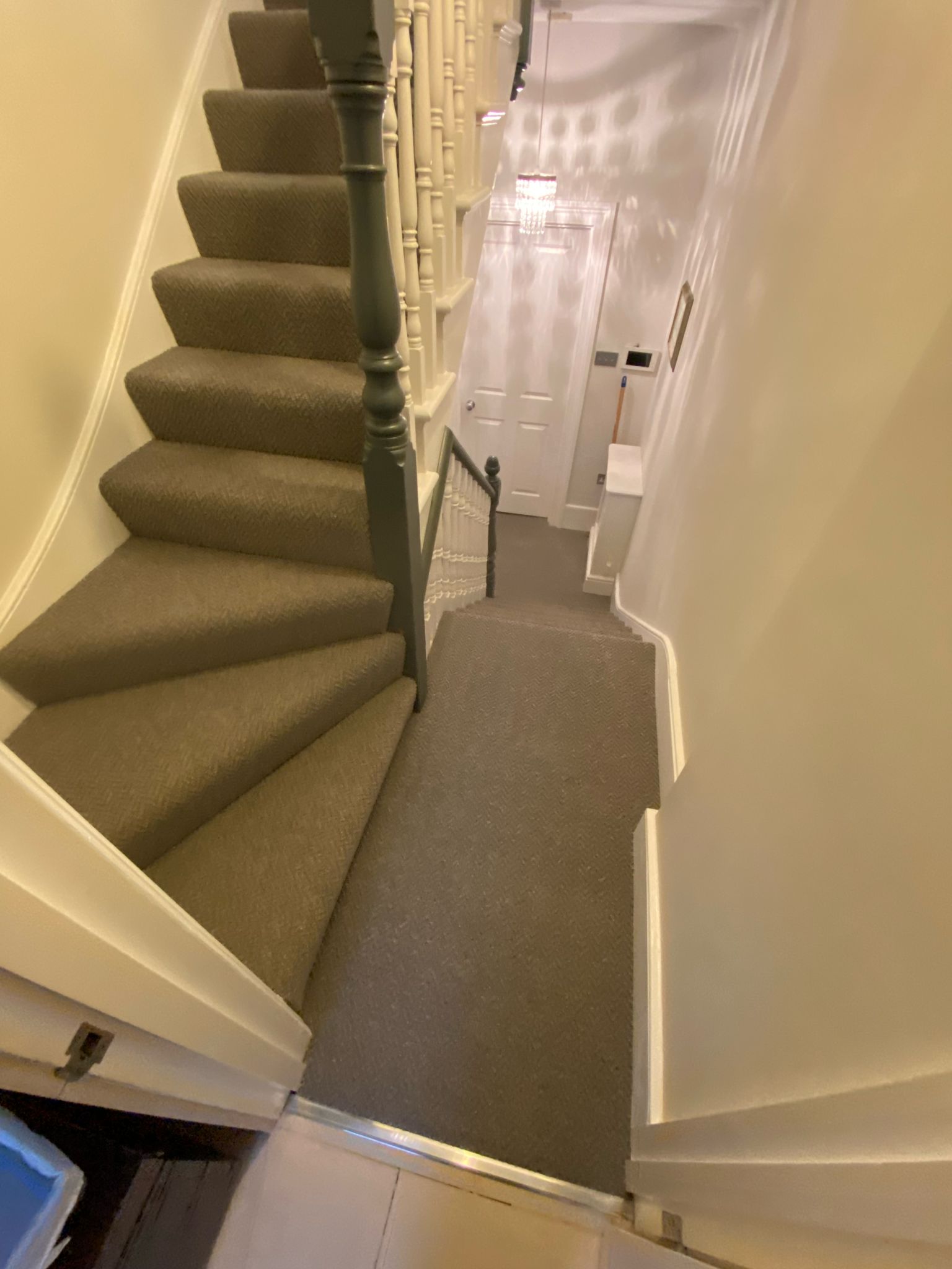 Westex Flooring Sawley Wool Loop Volcano carpet installation in-4