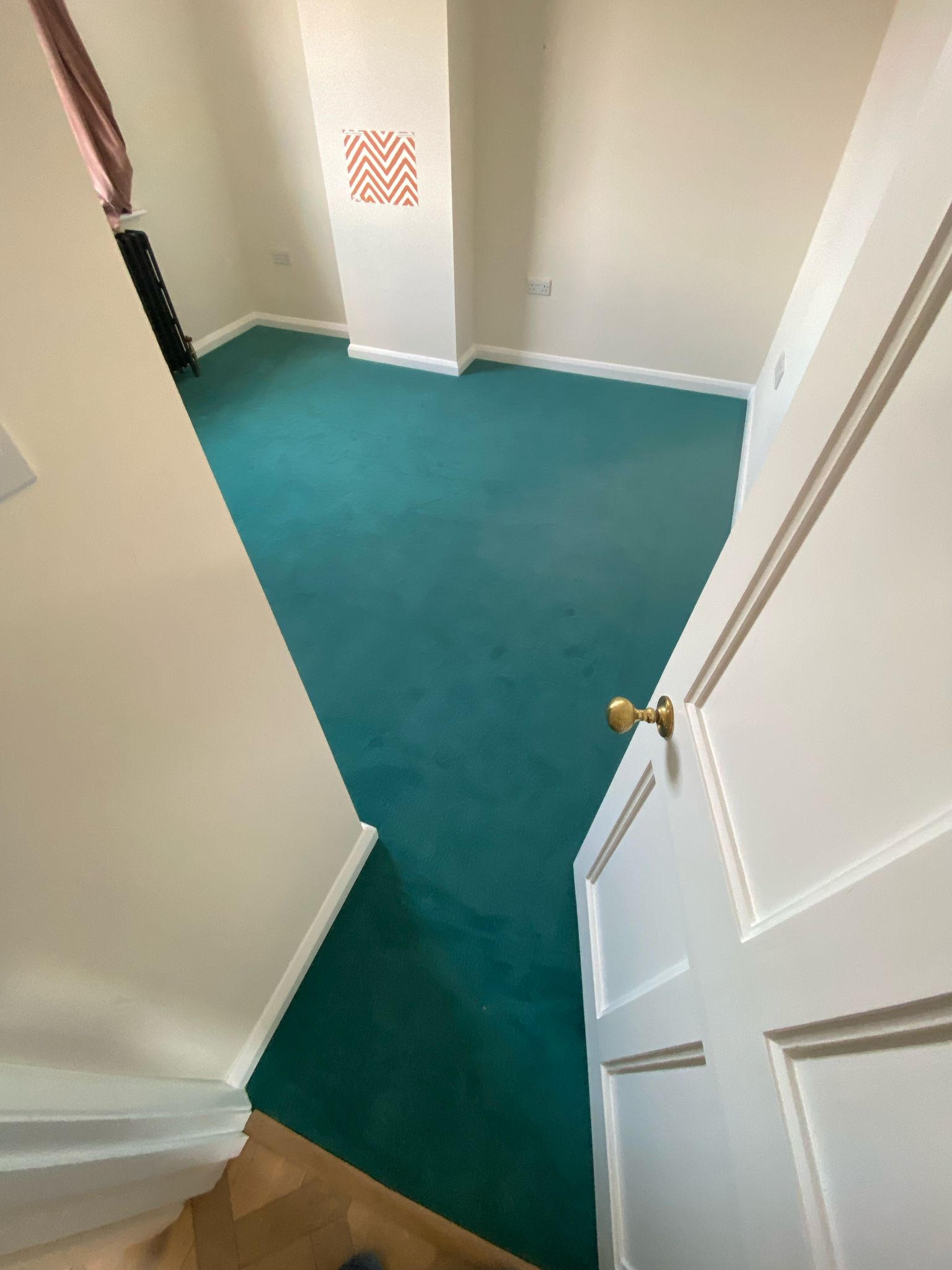 Westex Flooring Ultima Twist Major Kingfisher carpet installation in-1