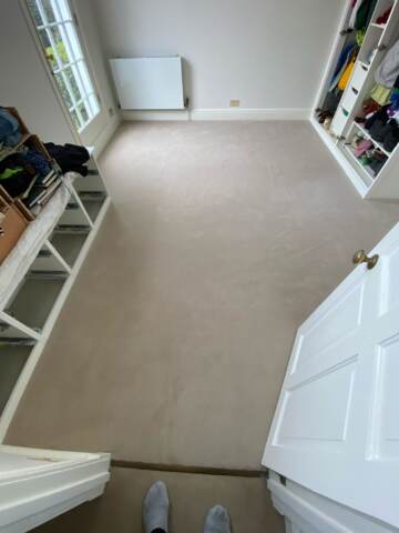 Westex Flooring Westend Velvet Supreme Magnolia carpet installation in-Main