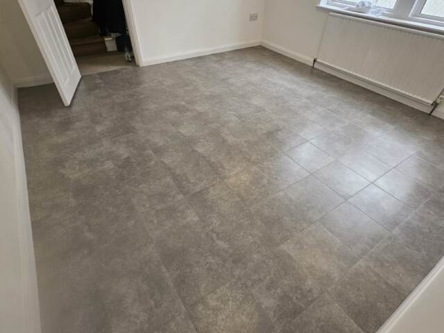 Amtico Spacia Gallery Concrete installation in Ealing