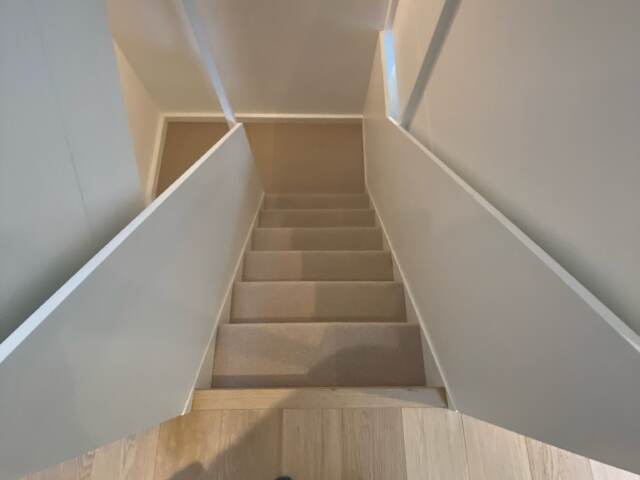 Clarendon Carpets Mayfair Loop Kasmir installation in Earls Court