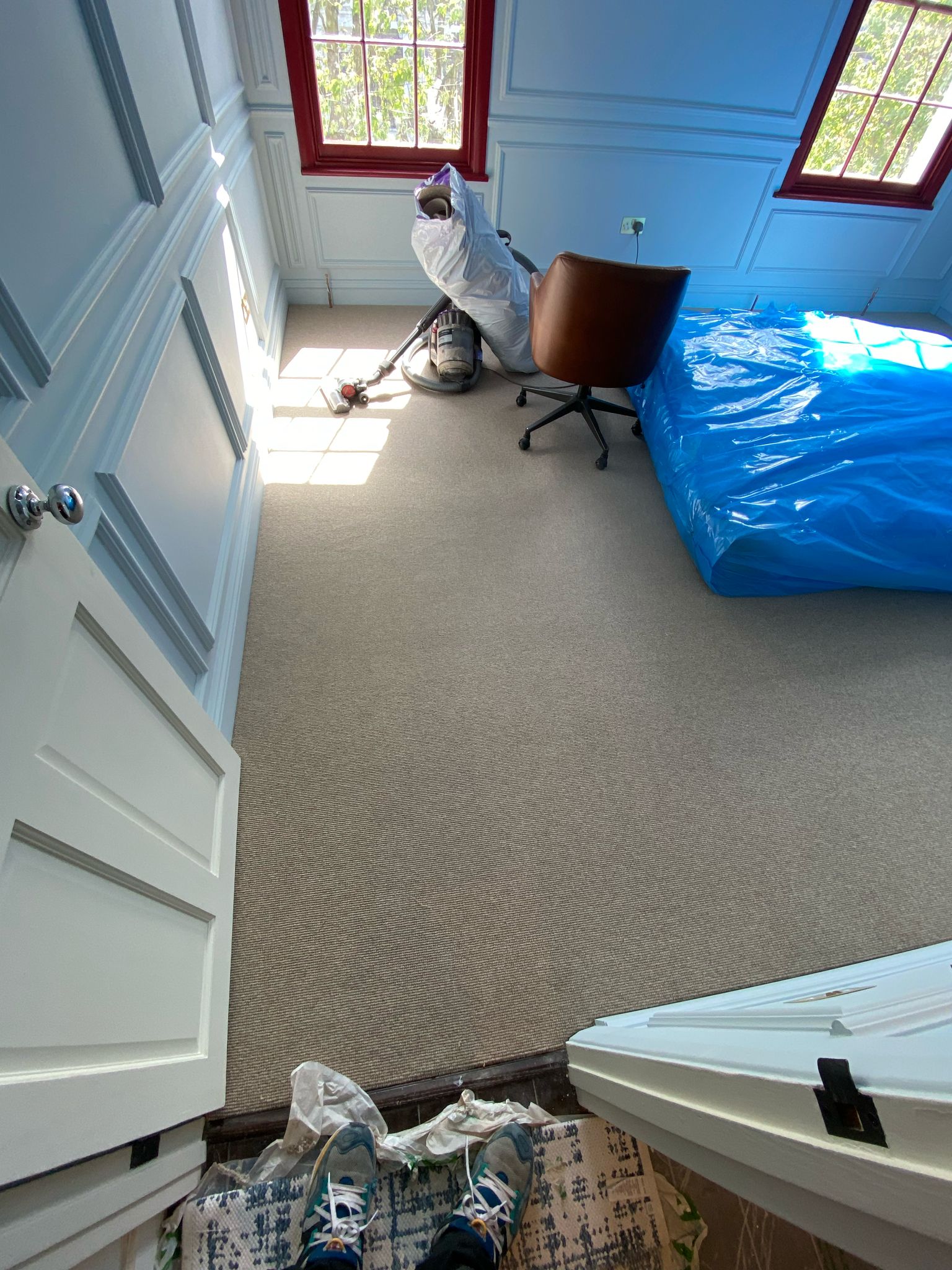 Westex Flooring Croxby Wool Loop Carraway carpet installation in – 4