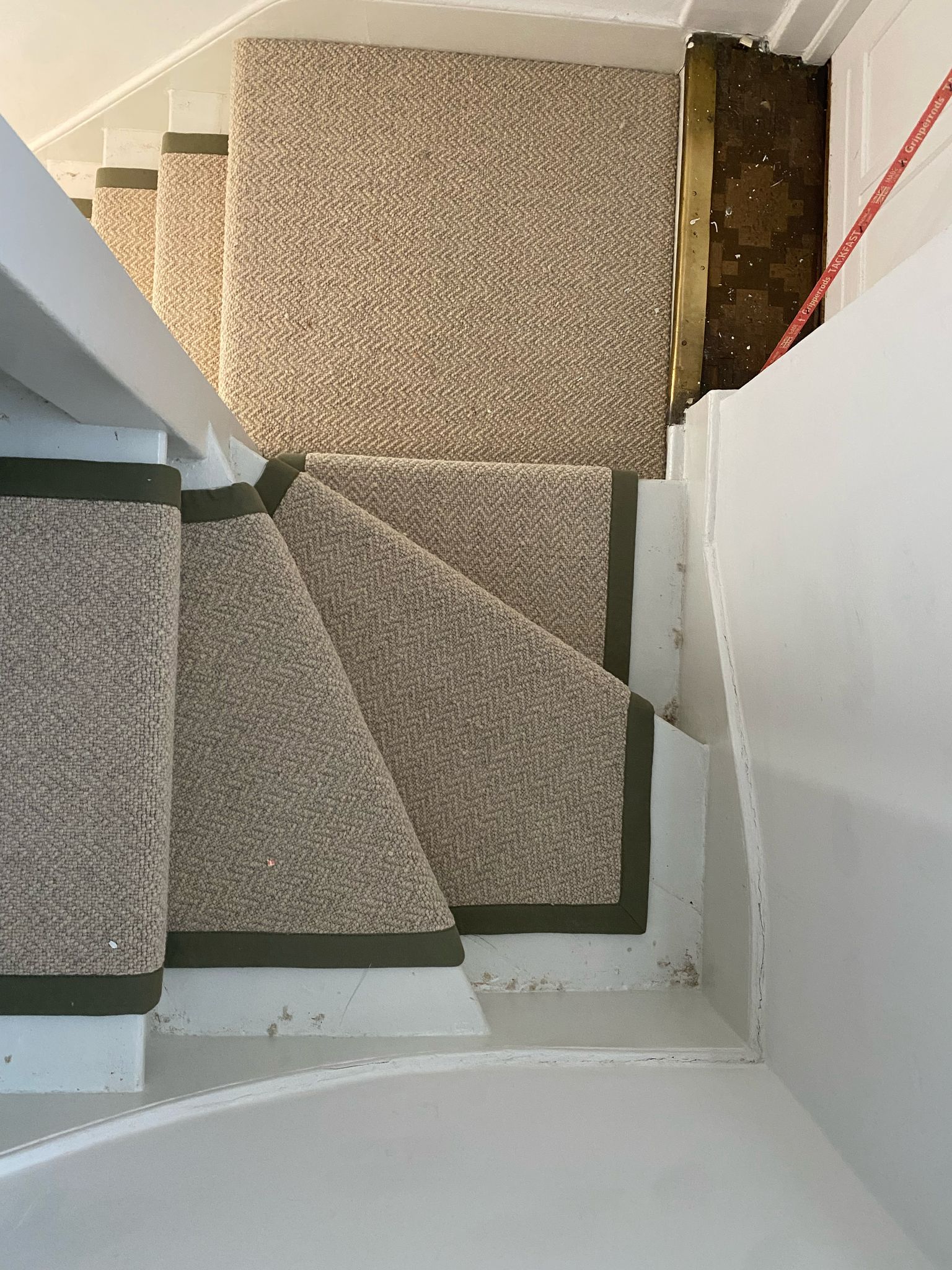 Westex Flooring Sawley Wool Loop Linen carpet installation in &#8211; 3