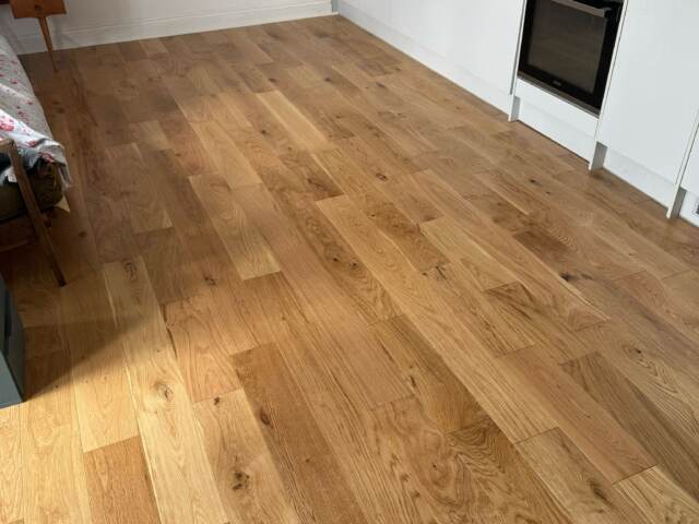Xylo R63 wood flooring installation in Chiswick