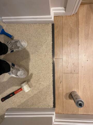 Alternative Flooring Barefoot Wool Hatha Mantra carpet installation_5