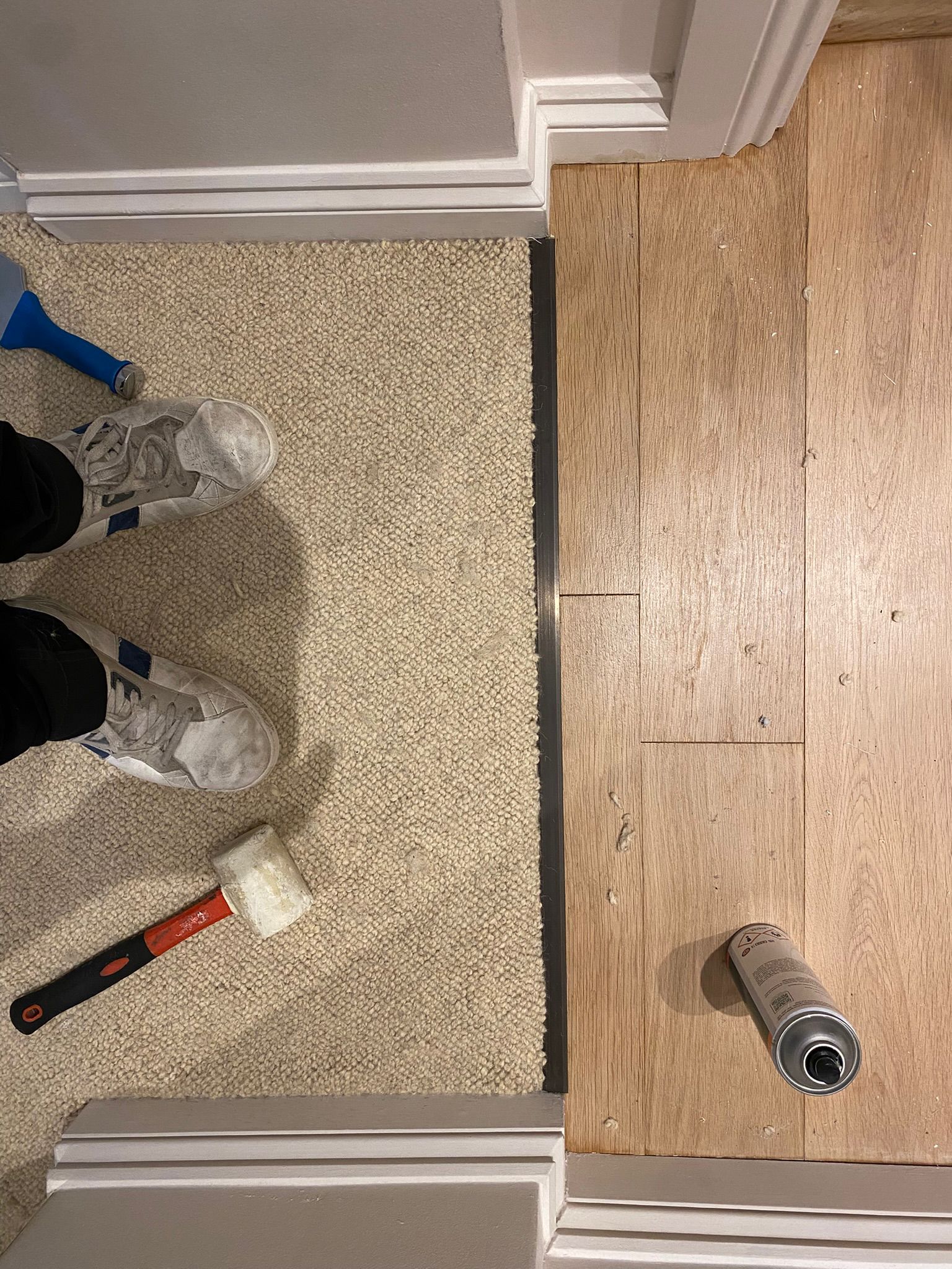 Alternative Flooring Barefoot Wool Hatha Mantra carpet installation_5