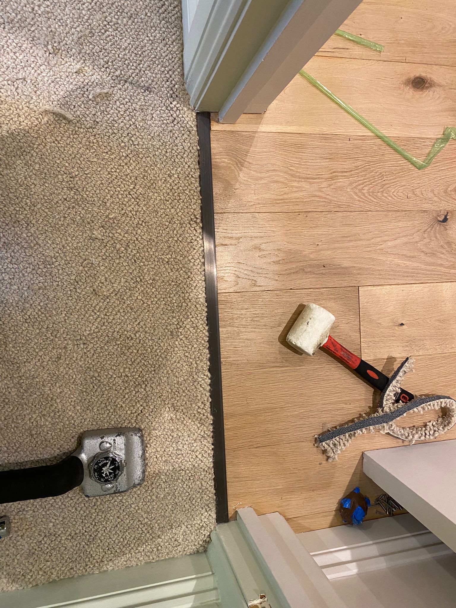 Alternative Flooring Barefoot Wool Hatha Mantra carpet installation_6