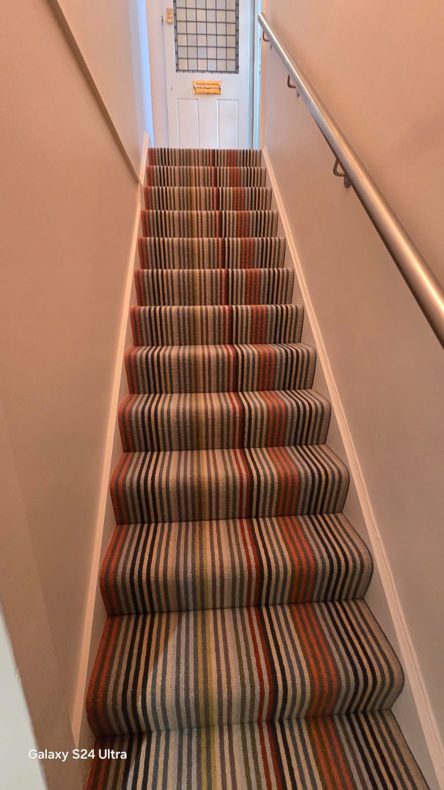 Alternative Flooring Margo Selby Stripe Frolic Westbrook carpet installation in_3