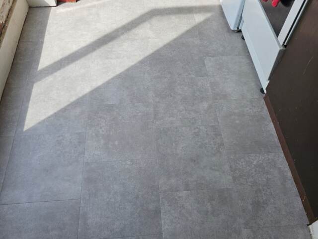 Amtico Spacia Plaza Concrete installation in Kilburn