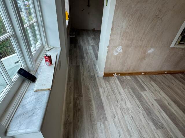 Amtico Spacia Washed Salvaged Timber installation in Shepherds Bush