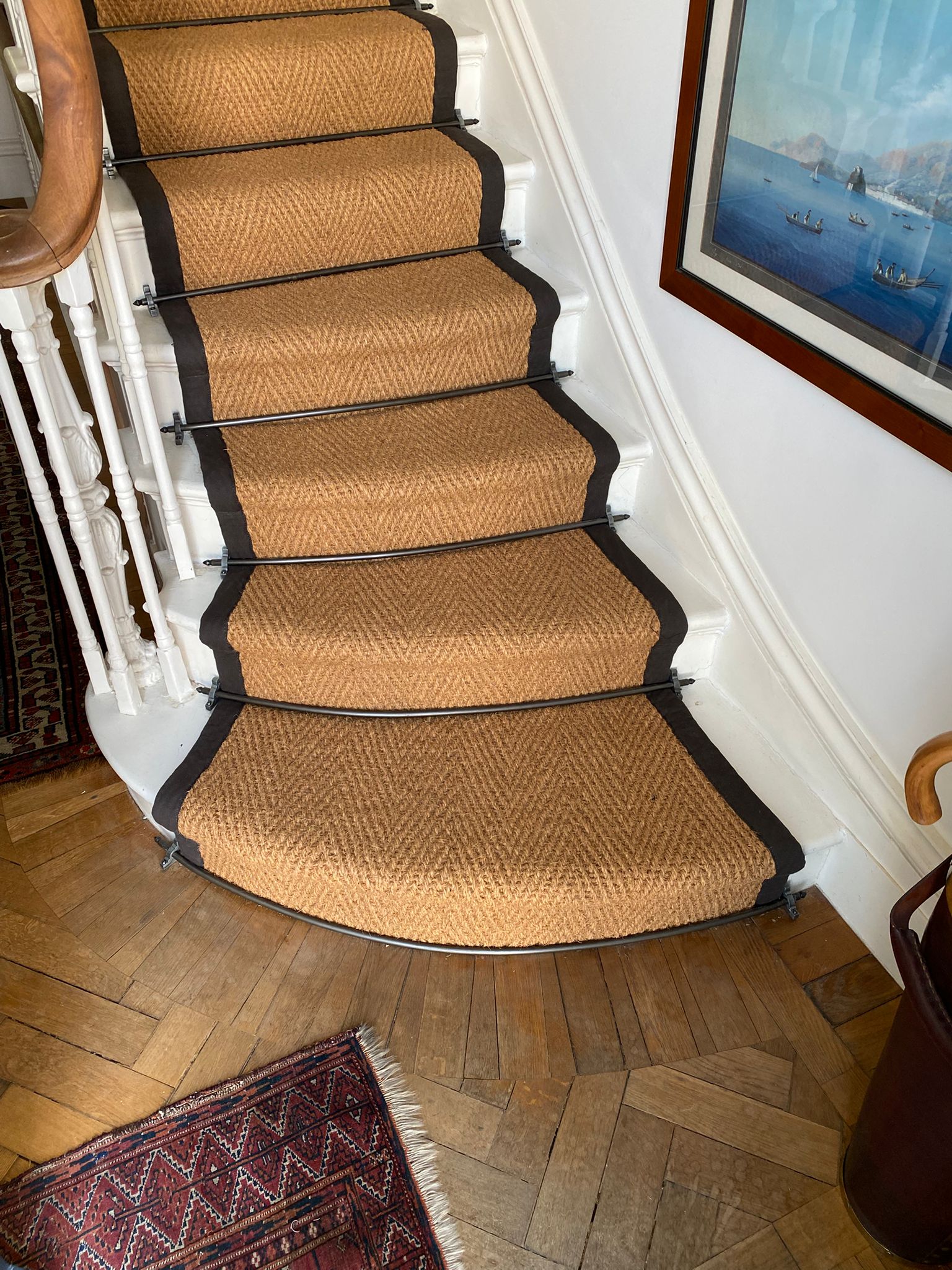 Crucial Trading Coir Luxury Herringbone carpet installation_2