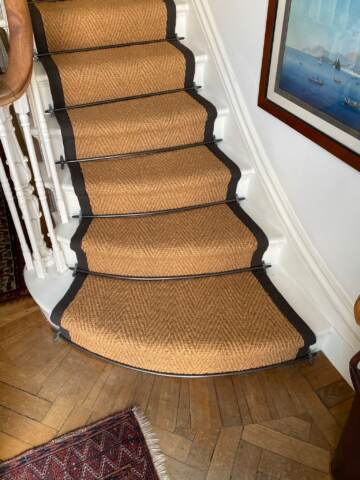 Crucial Trading Coir Luxury Herringbone carpet installation_3