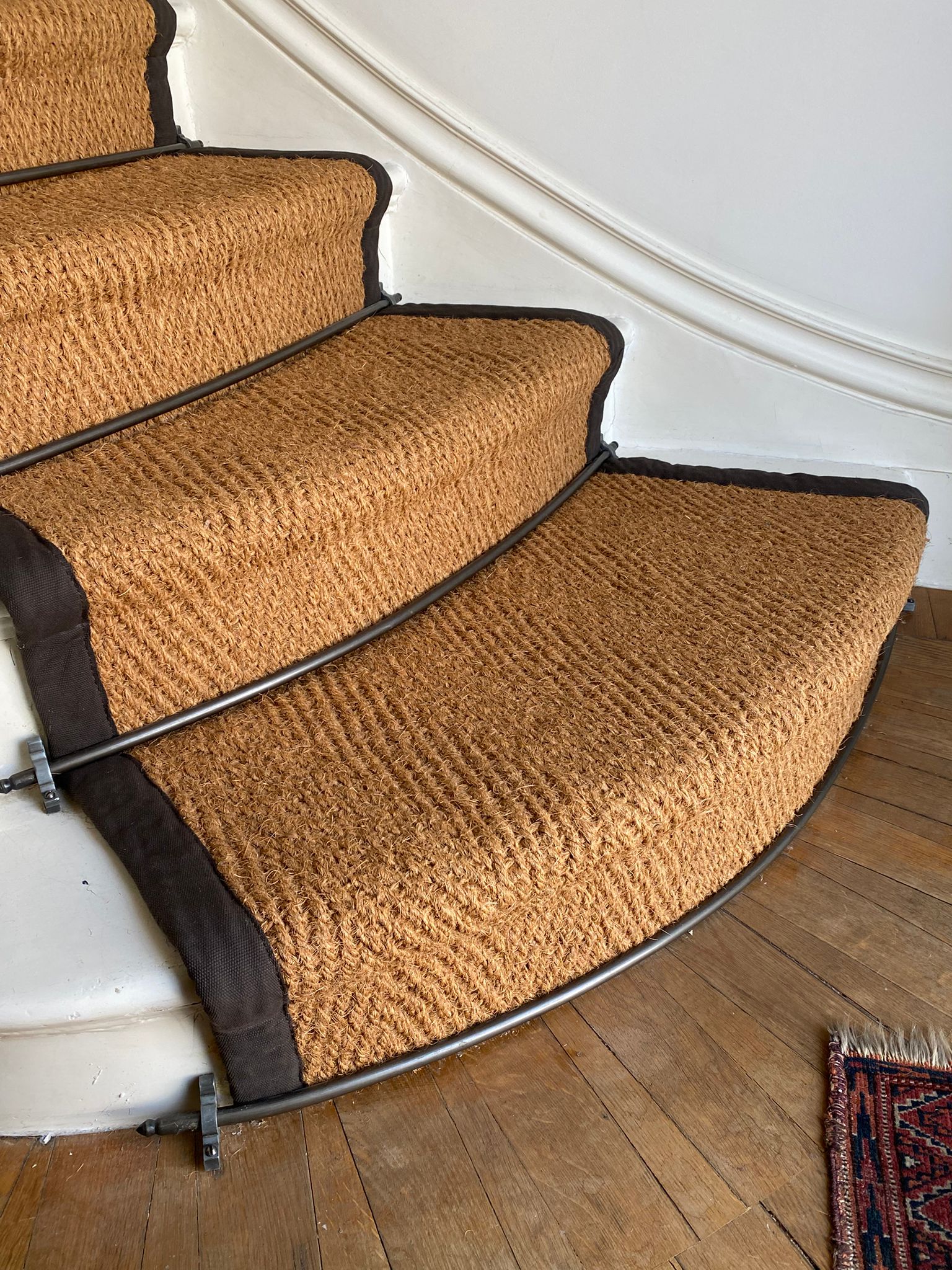 Crucial Trading Coir Luxury Herringbone carpet installation_5
