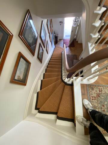 Crucial Trading Coir Luxury Herringbone carpet installation_7