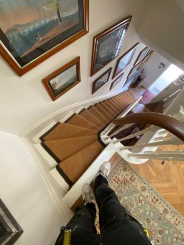 Crucial Trading Coir Luxury Herringbone carpet installation_8