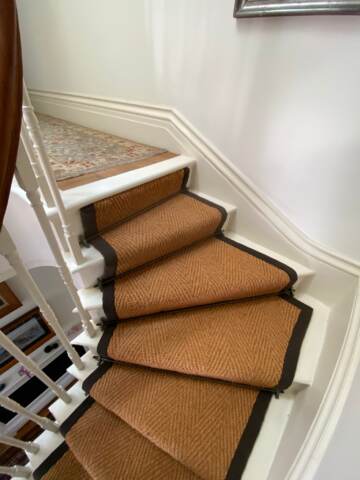 Crucial Trading Coir Luxury Herringbone carpet installation_9