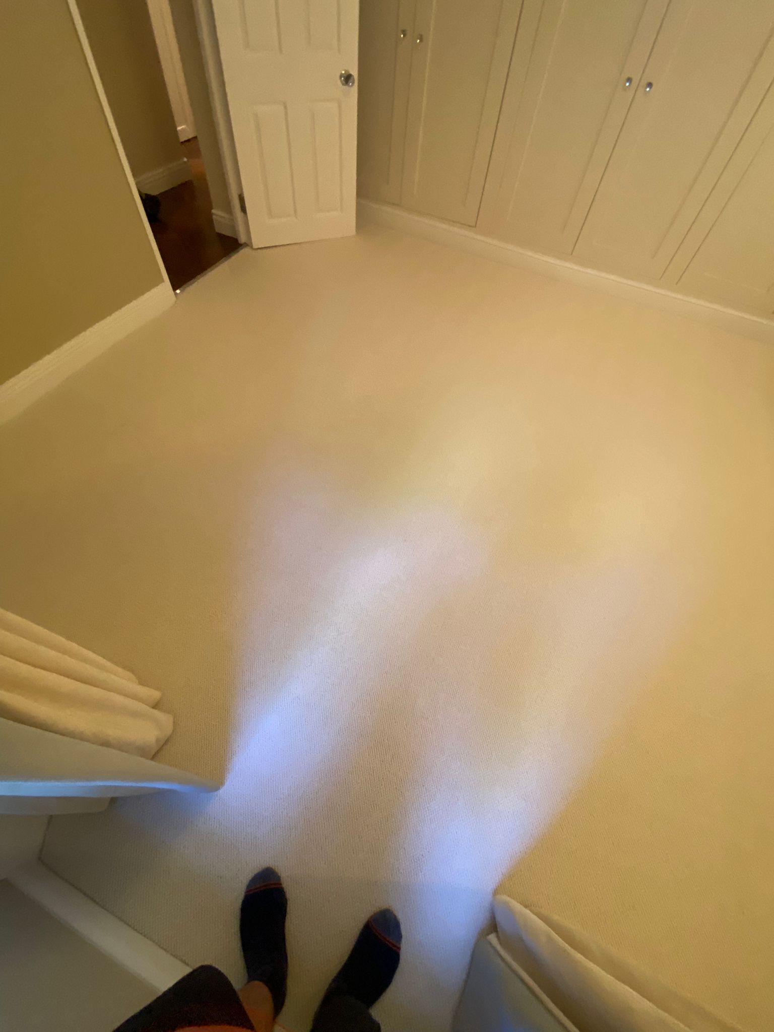 Crucial Trading Pearl White Cotton carpet installation_5