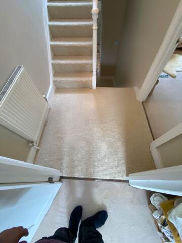 Crucial Trading Wool Enchanted Cool White WE100 carpet installation_10