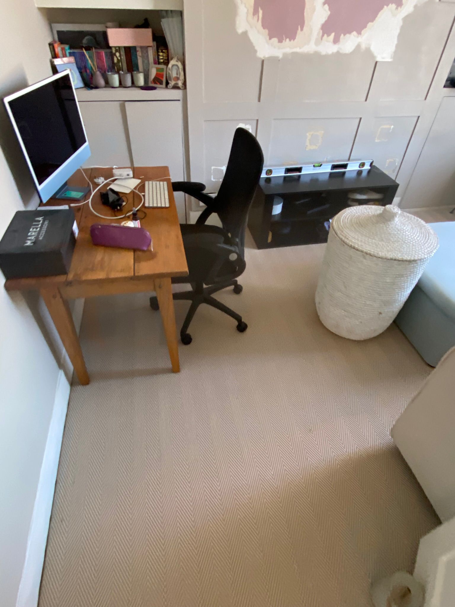 Fibre Carpets Re-Vive Wool-Look Chevron Teak installation_11