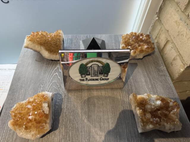 Fibre Carpets Re-Vive Wool-Look Chevron Teak installation_2-min (1)